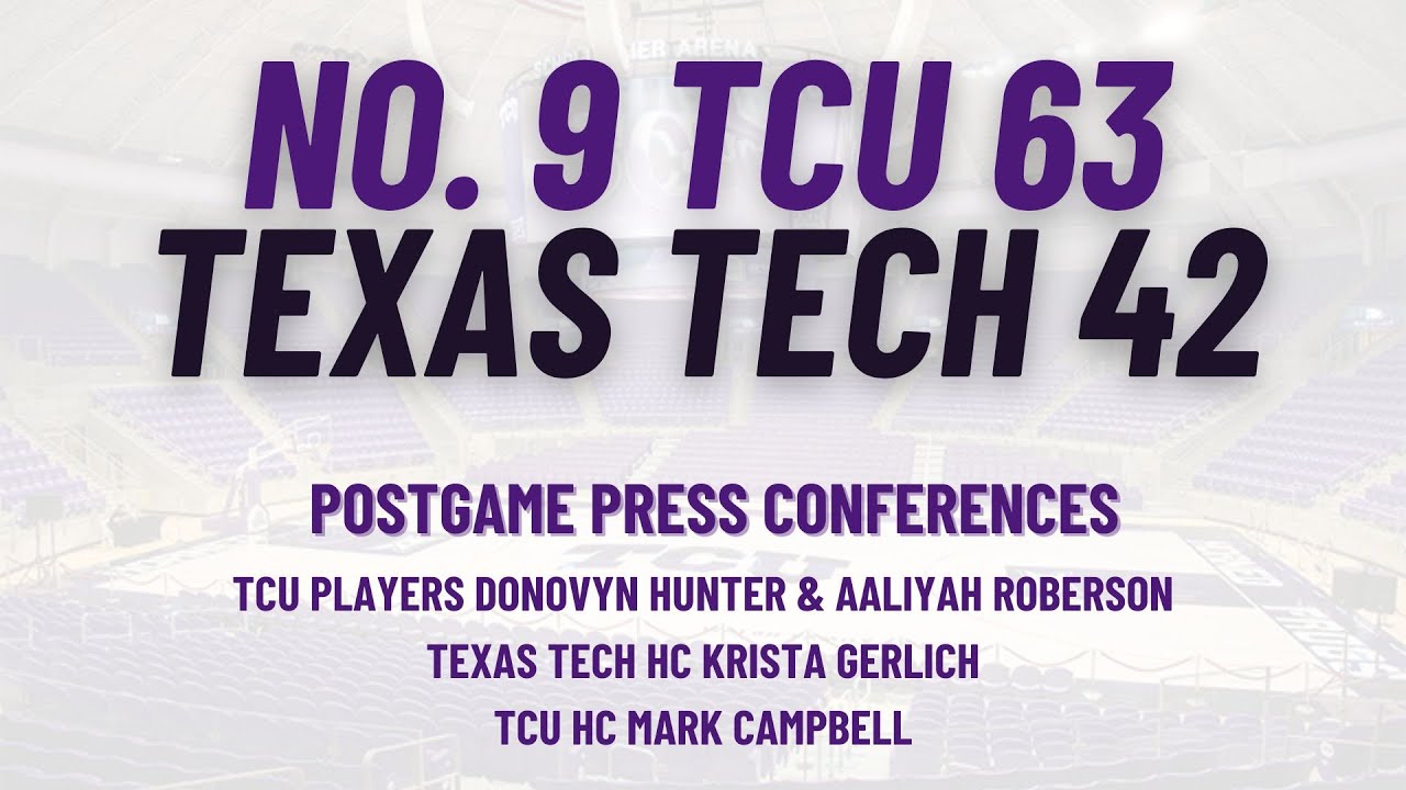 No. 9 TCU 63, Texas Tech 42 | Postgame Interviews - YouTube