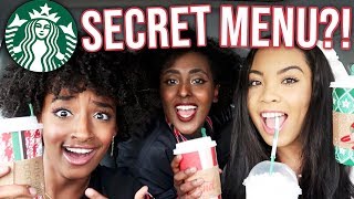 TRYING STARBUCKS *SECRET MENU* Holiday Drinks?! w/ LoveFromLiyaX
