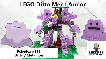 LEGO POKEMON MECH - Pokedex 132 Ditto (Tutorial Build & Armor Robot Mode)