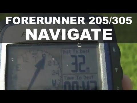 Garmin Forerunner 205 305 - Create & Navigate a Waypoint