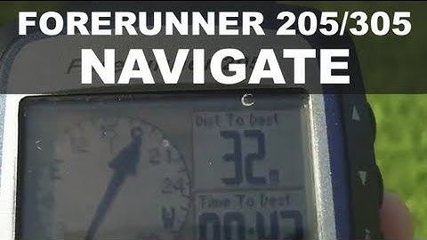 Garmin Forerunner 205 305 - Create & Navigate a Waypoint