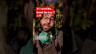😱 Do I really sound like KERMIT THE FROG? 🐸😭#shorts #kermitthefrog #kermit   #rainbowconnection