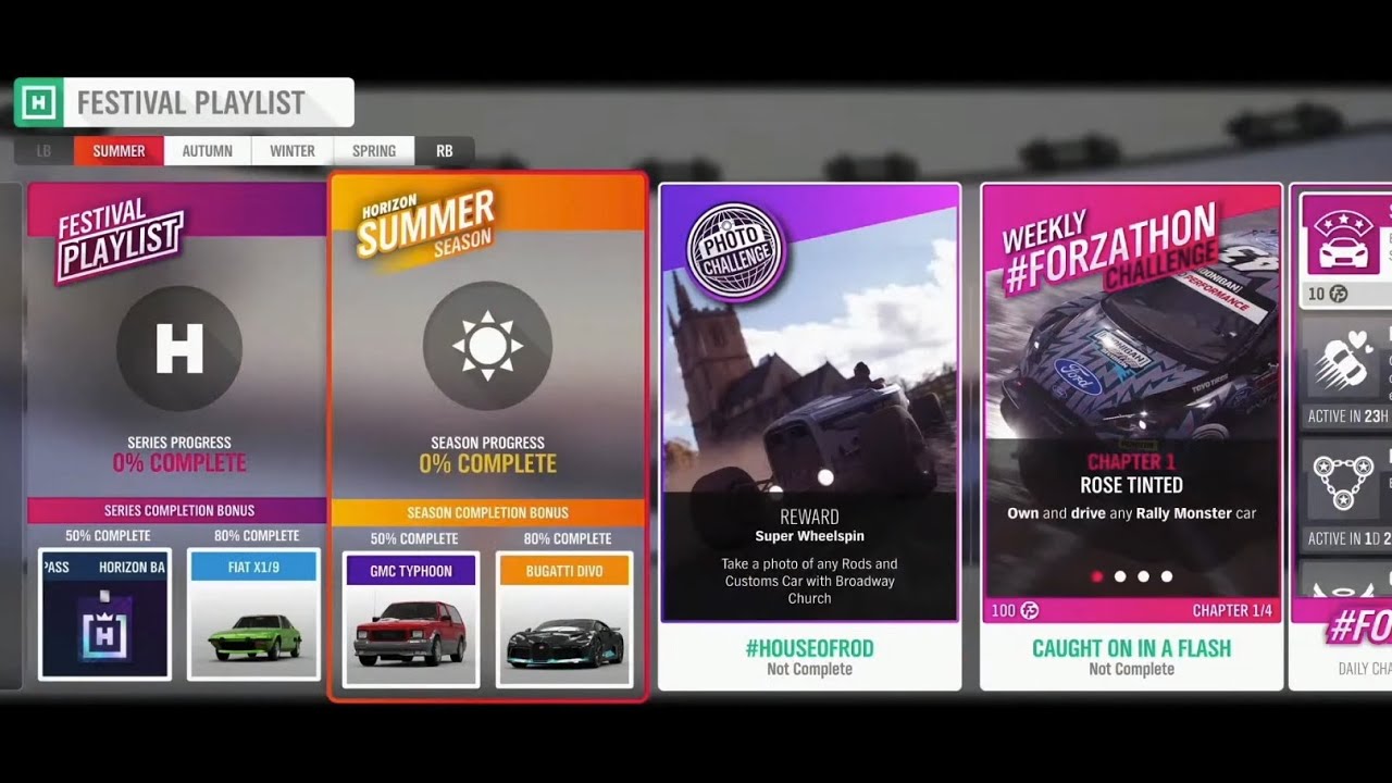 Forza Horizon 4 Update 35 Festival Playlist: Summer, Autumn, Winter, Spring  season - YouTube