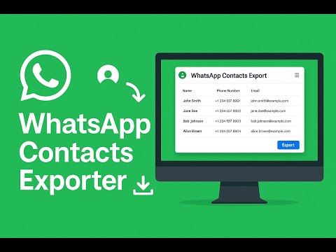 WhatsApp Contacts Exporter - ExtBoost video preview 2