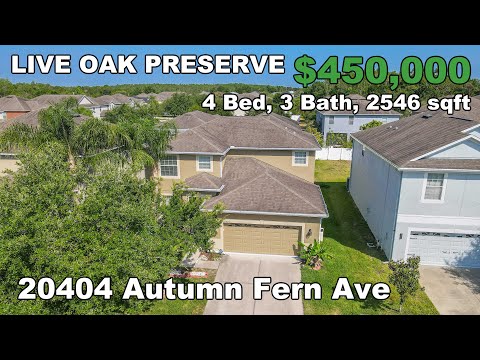 20404 Autumn Fern Ave, Tampa, FL home video tour