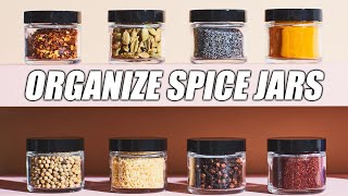 5 Organize spice jars