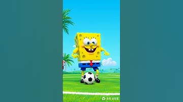 Spongebob is the new RONALDO?!? #ai #spongebob #mango #funnyshorts