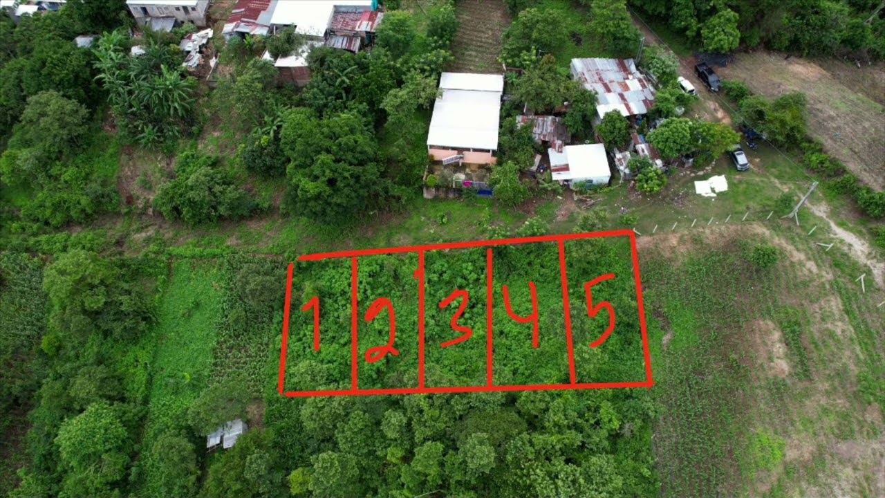 5 lotes en venta en San Rafael Cedros. Económicos.