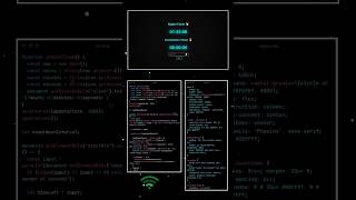 A digital countdown clock used as an alarm #coding #css #html #htmlcssjavascript #tweening #website