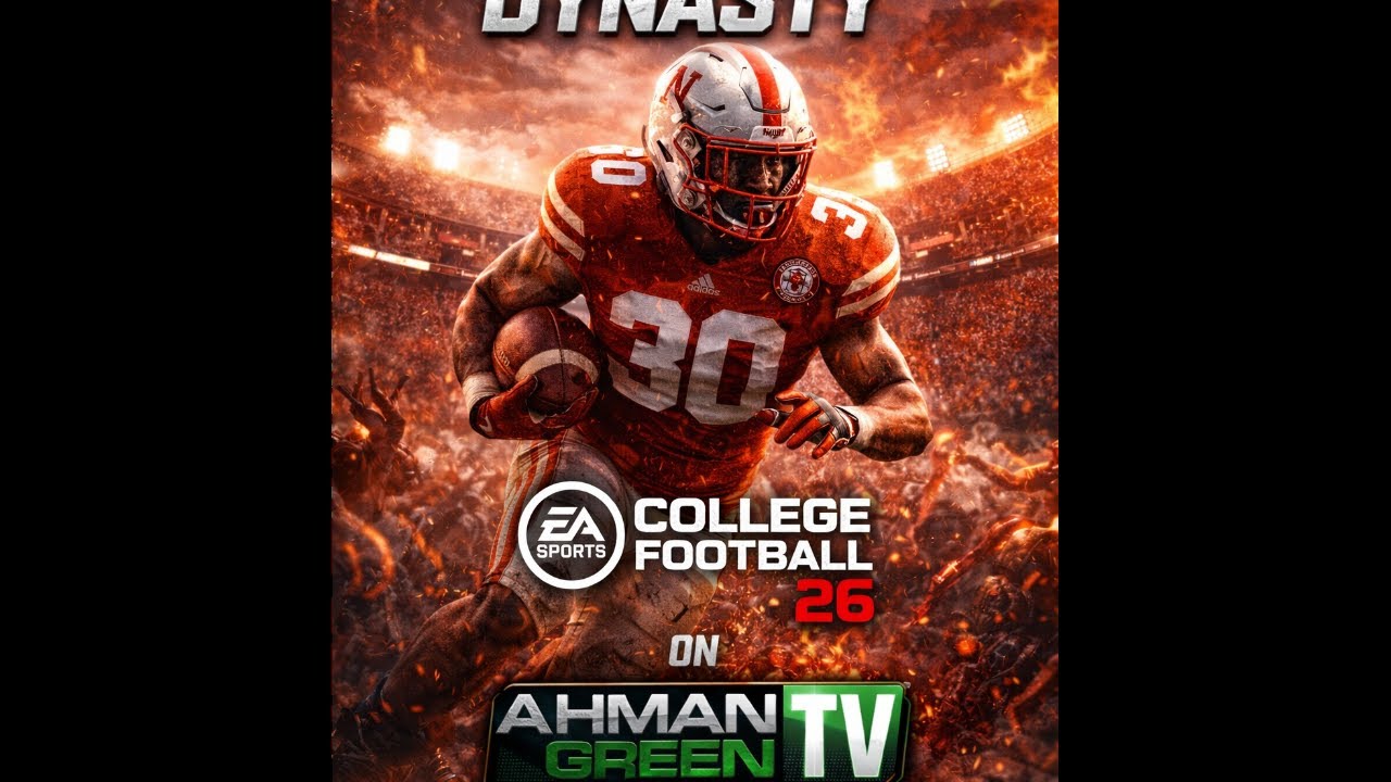 Nebraska Dynasty LIVE 🏈🔥 | EA College Football | 3PM CT | AhmanGreenTV