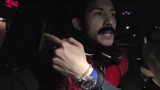 nicklee gets into an argument with amouranth and their security guard