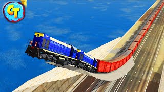 Train Accidents ✅ Railways LONGEST Trains Derailments | BeamNG Drive by CRASHTherapy 21,583 views 2 months ago 11 minutes, 35 seconds