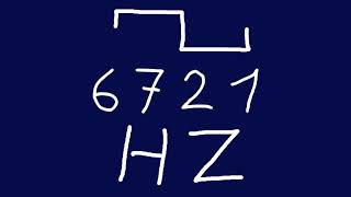 6721 hz square