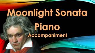 Moonlight Sonata piano accompaniment for beginner violin