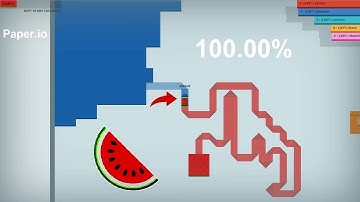 Paper.io Map Control: 100.00% World Epic Record
