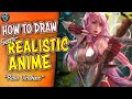 How to Draw an Anime Girl Digital Painting Tutorial 【Rosa Vindkast Part 4】