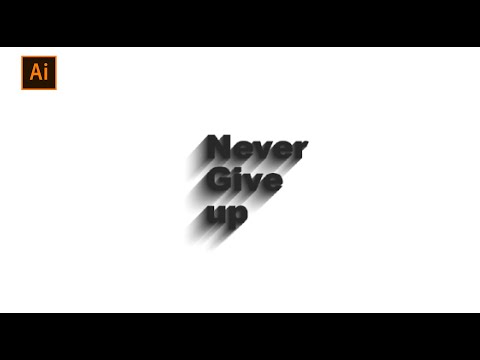 How to create 3D gritty shadow text effect | Adobe illustrator Tutorial | #illustration #tutorial
