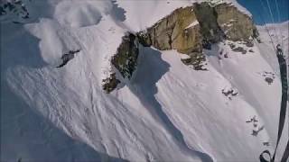 Massive Avalanche Speedriding with Maxence Cavalade 18 february 2018 in Val d'Isère