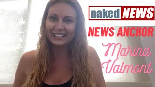 Naked News host Marina Valmont (March 2021)