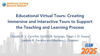 Educational Virtual Tours: Creating Immersive and Interactive Tours to Support the Teaching