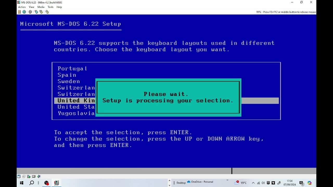 How to install MS-DOS 6.22 with CD-ROM driver in 86Box