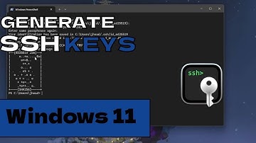 How to Generate SSH KEYS on Windows 11