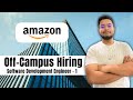 Amazon Hiring Alert ! | Software Development Engineer 1 | Entry Level