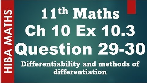 11th maths chapter 10 exercise 10.3 question 29-30 tn syllabus hiba maths