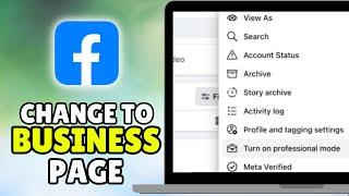 How To Convert a Facebook Profile to a Business Page – Change Facebook Account to Business Page