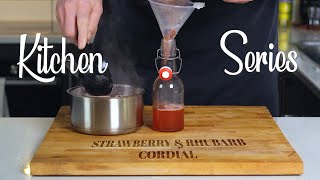 Strawberry & Rhubarb Cordial Recipe