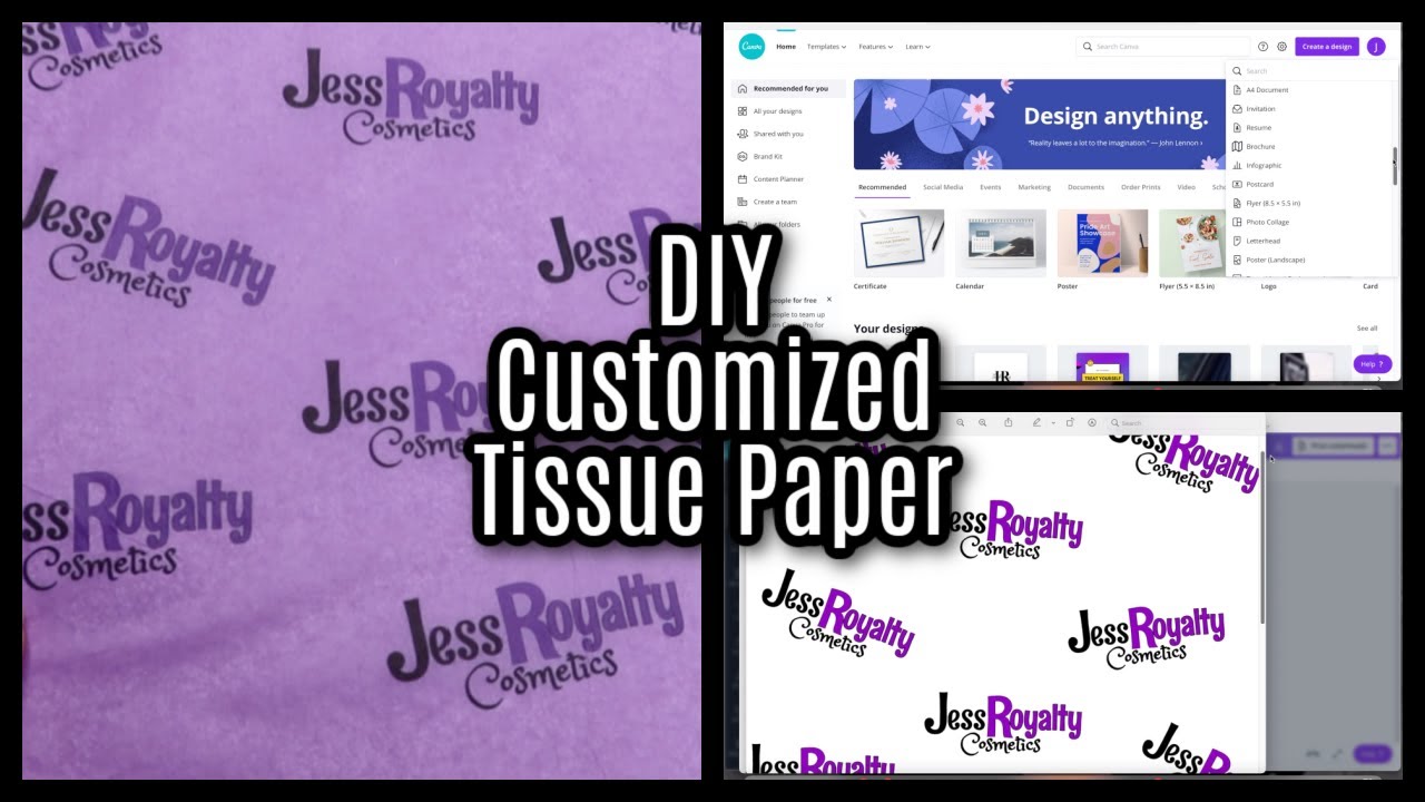 Brand Your Business For Cheap!! | Customized Tissue Paper Using Canva | Must Watch!!!!