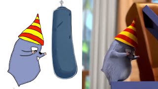 Happy Birthday Lemmings Grizzy &The Lemmings Funny Cartoon Drawing Meme Video Part 03