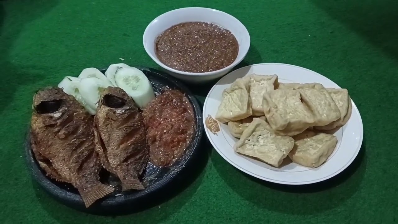 kegiatan IRT . sambel kacang tahu  goreng , ikan gurame sambel terasi yang enak dan goreh