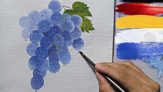 How to paint grapes using 5 colors only / acrylic painting for beginners step by step by CMM Art 59 views 4 months ago 7 minutes, 48 seconds