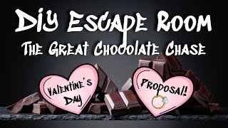 DIY Escape Room Game || The Great Chocolate Chase || Valentine's Day Game with Possible PROPOSAL! screenshot 4