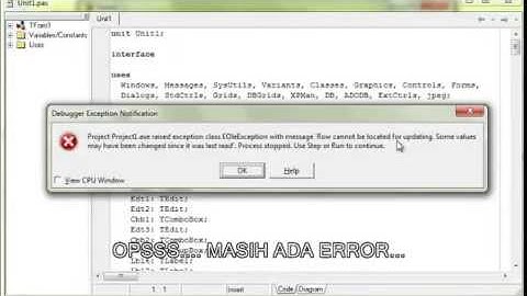 aplikasi menggunakan Delphi7 dan Xampp