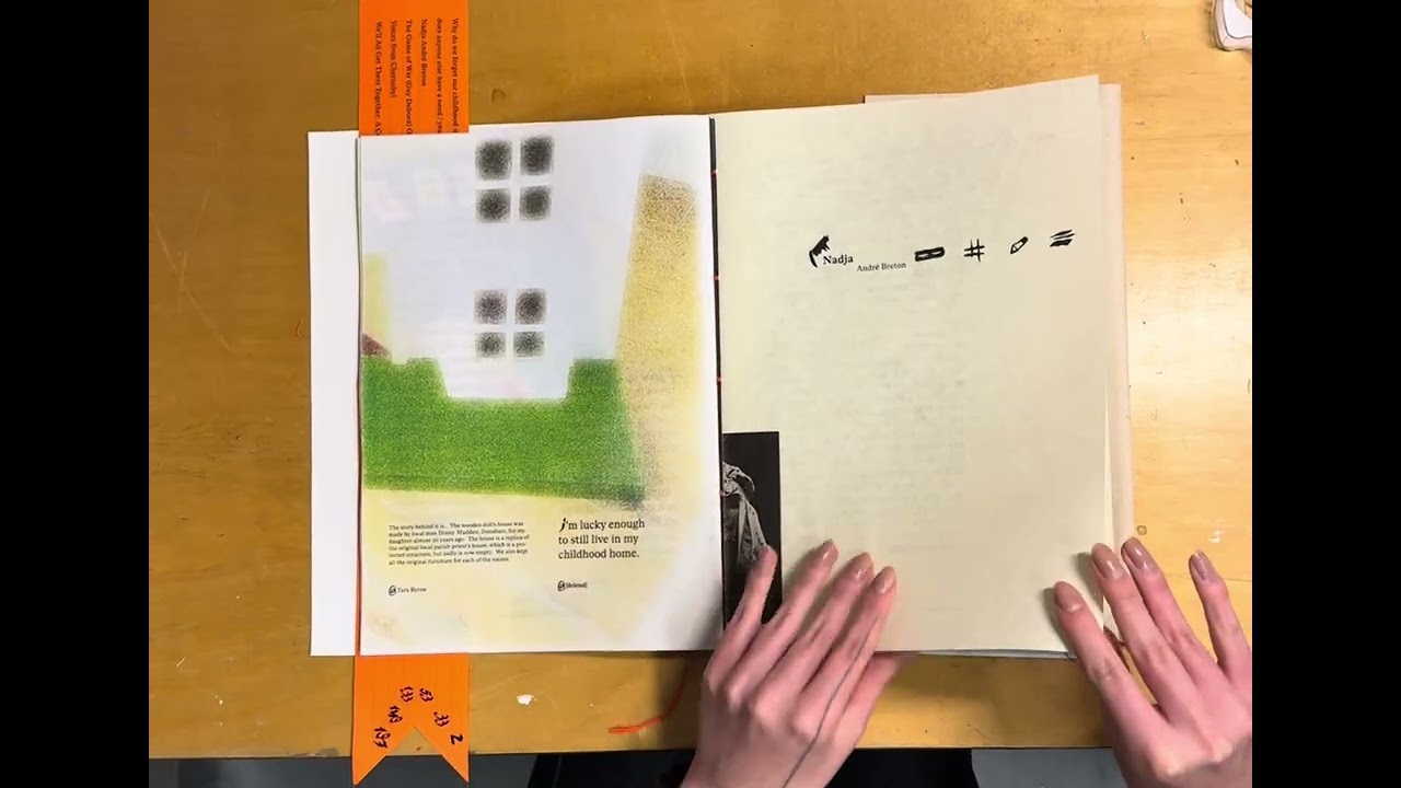 "Carries Ons" publication analog scrolling