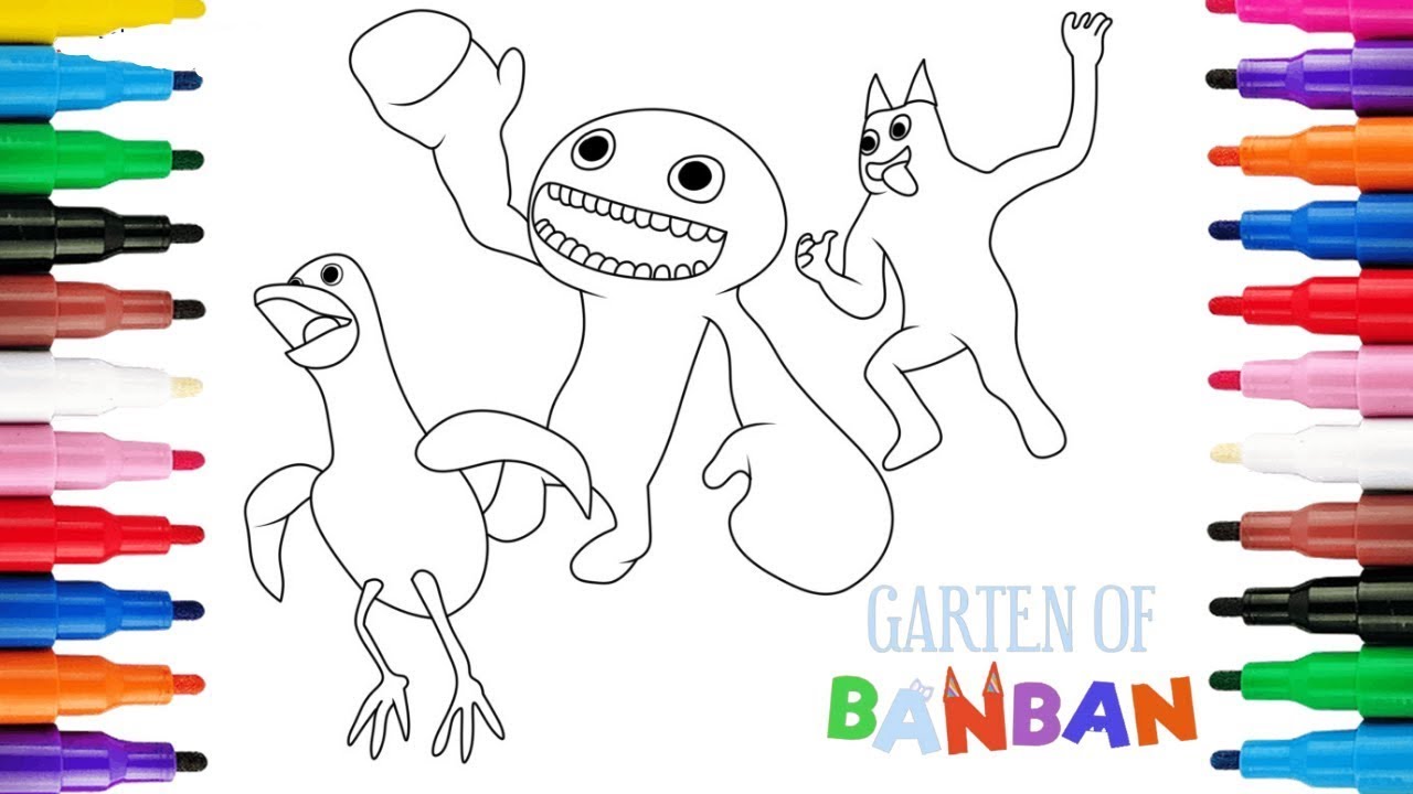 Garten of BanBan - Opila Bird Coloring Page by ToaJaniceAnteverse