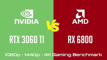 nVidia GeForce RTX 3060 Ti vs AMD Radeon RX 6800 - Gaming Benchmark (1080p, 1440p, 4K)