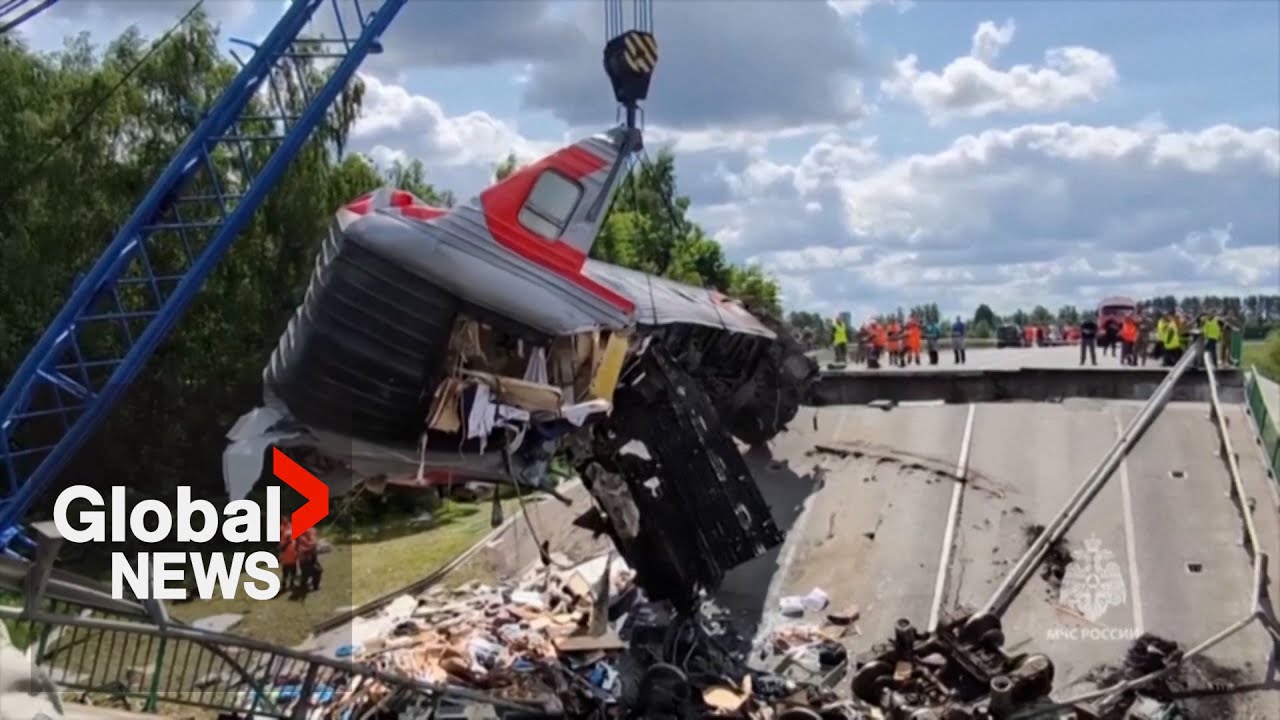 2 Russian bridges collapse killing 7, injuring dozens more as officials suspect it as deliberate act