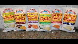 Trying SIX Old Vienna St. Louis Ridged Riplets Potato Chips Review