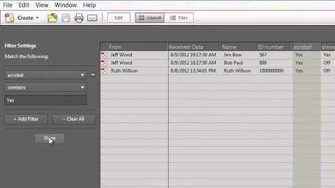 Tracking and Collecting Acrobat Form Data tutorial