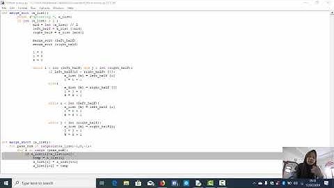 Penjelasan Tentang Merge Sort