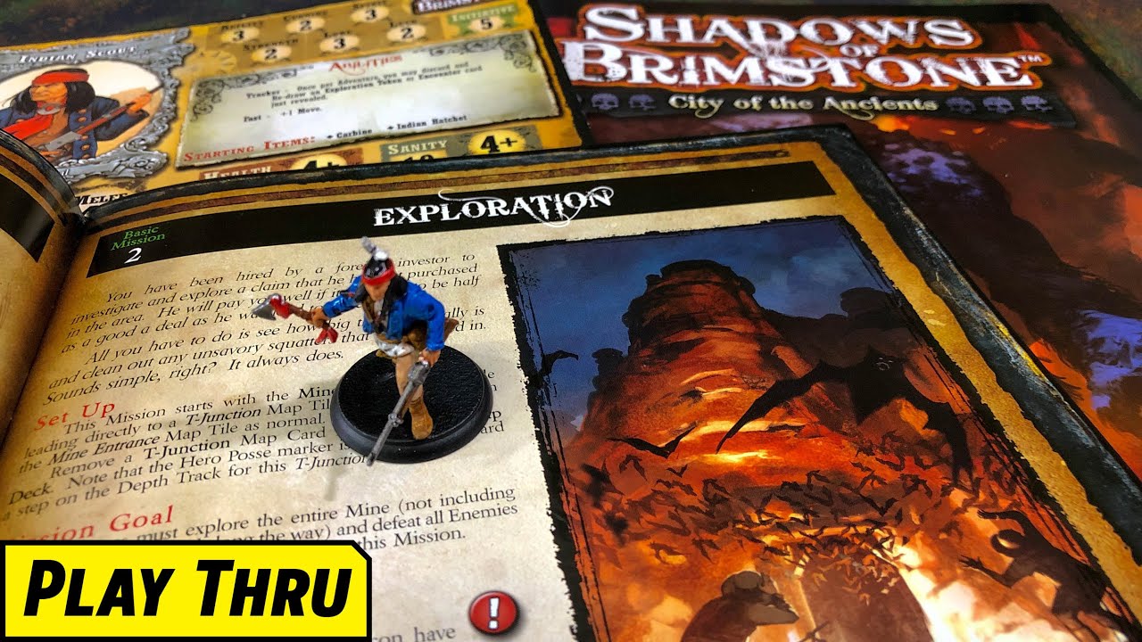 SHADOWS OF BRIMSTONE Solo Play - Scenario Basic 2 EXPLORATION - YouTube