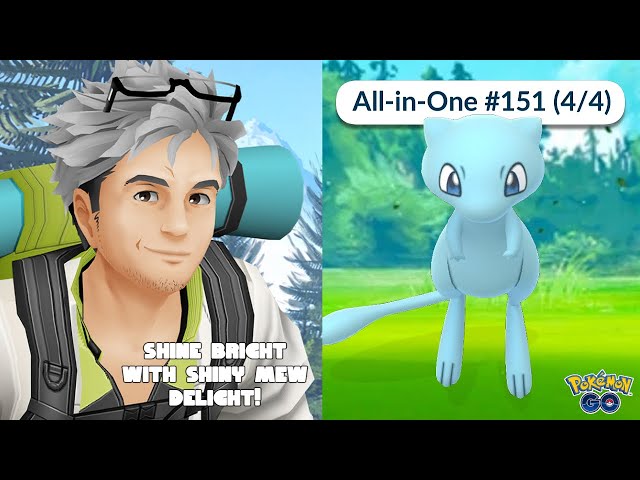 Pokémon Go Shiny Mew, 'All-in-One #151' Masterwork Research guide - Polygon