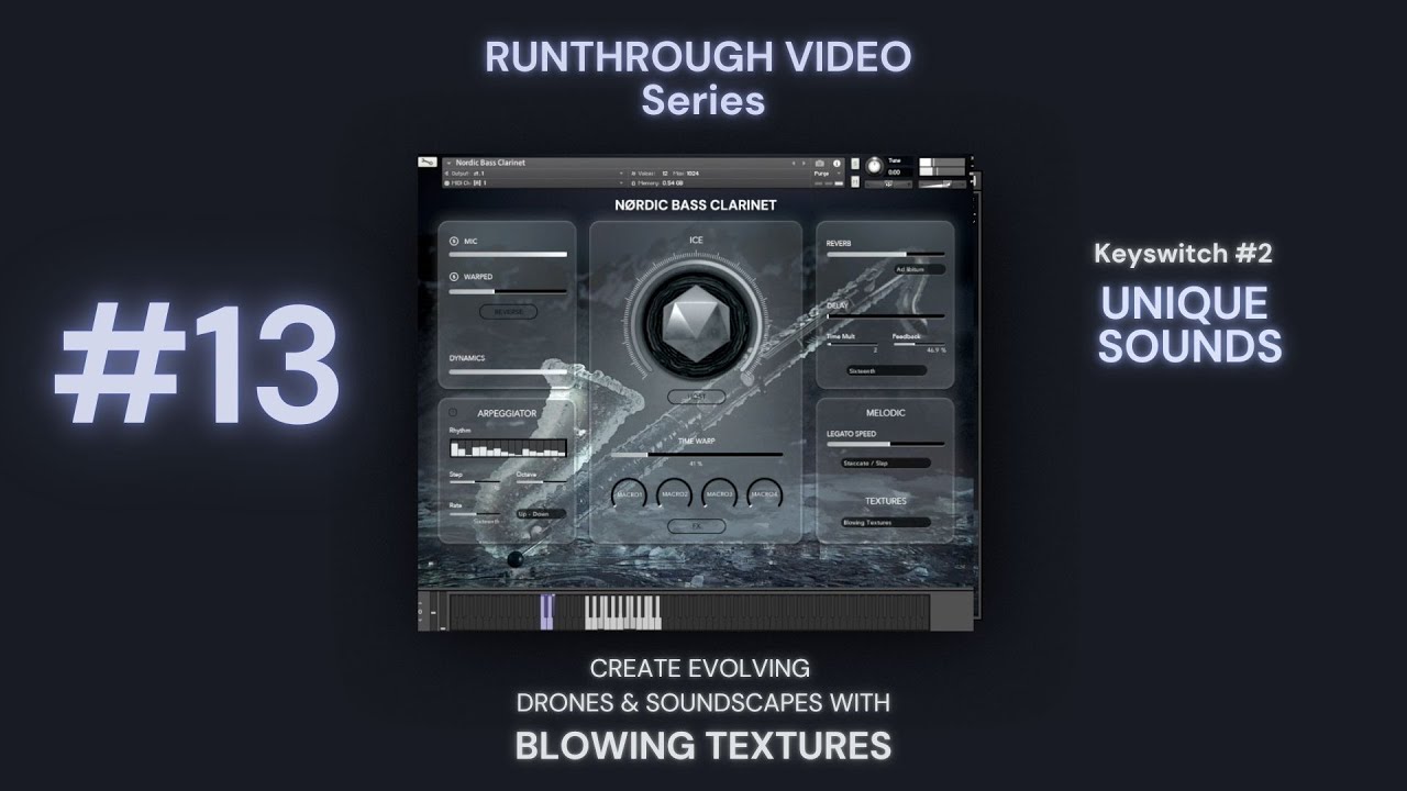 Nørdic Bass Clarinet RUNTHROUGH #13: Create drones & soundscapes with "Blowing Textures" Part II