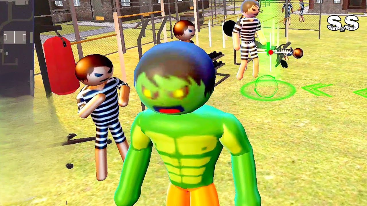 Stickman Incredible Monster  L6_7 : New Update, Hero Prison Escape, The Green HULK Android Games #3