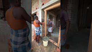 WoW Excellent! Teak wood door frame installation#design#shorts Wealth