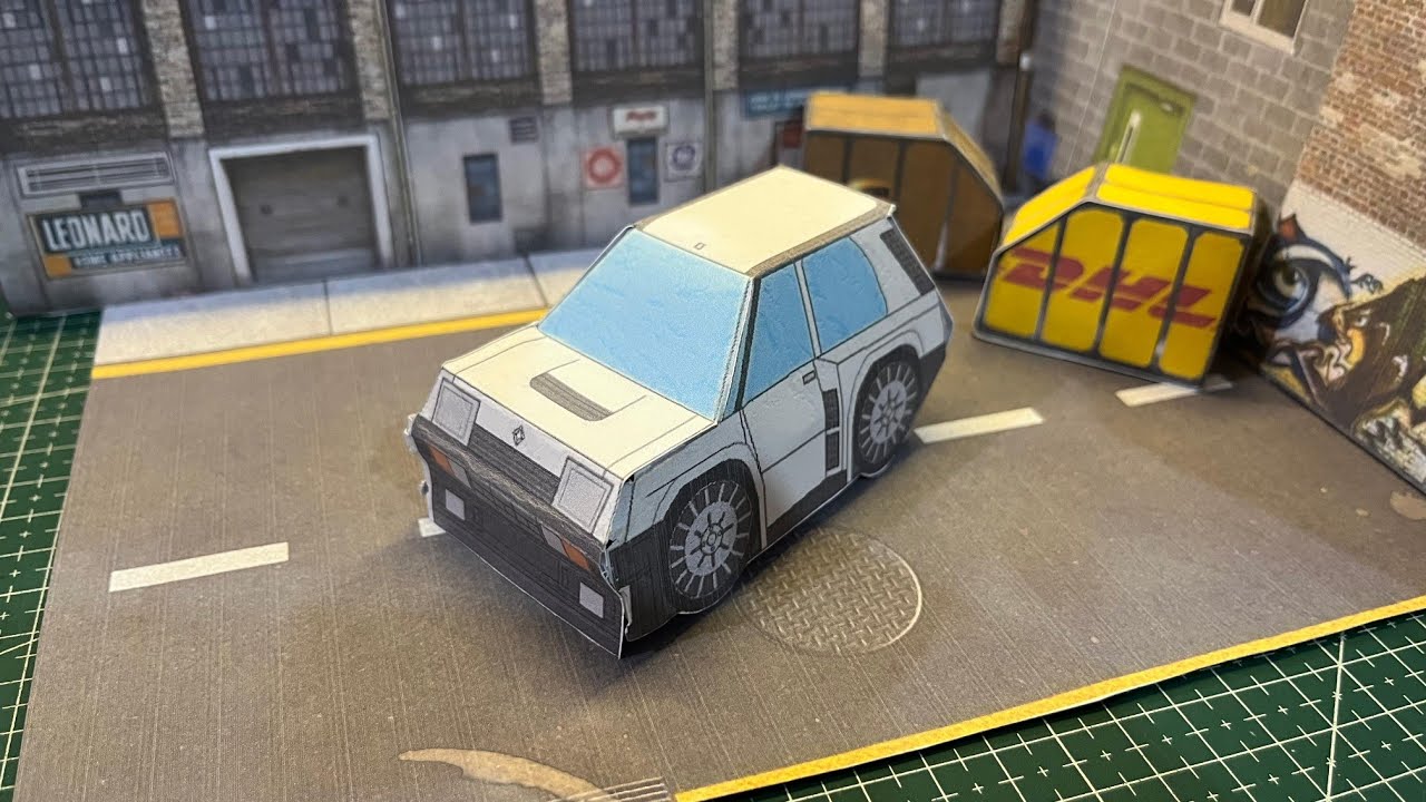 MEMBUAT MOBIL ALPINE RENAULT 5 TURBO DARI KERTAS #papercrafts #diorama ...