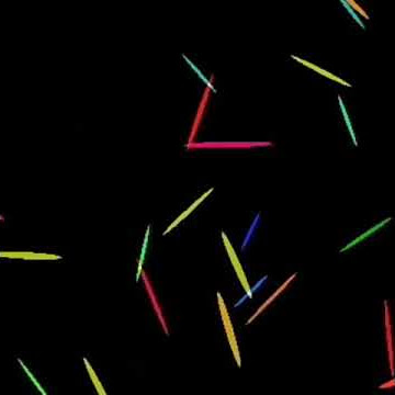 Mentahan partikel warna warni keren kinemaster